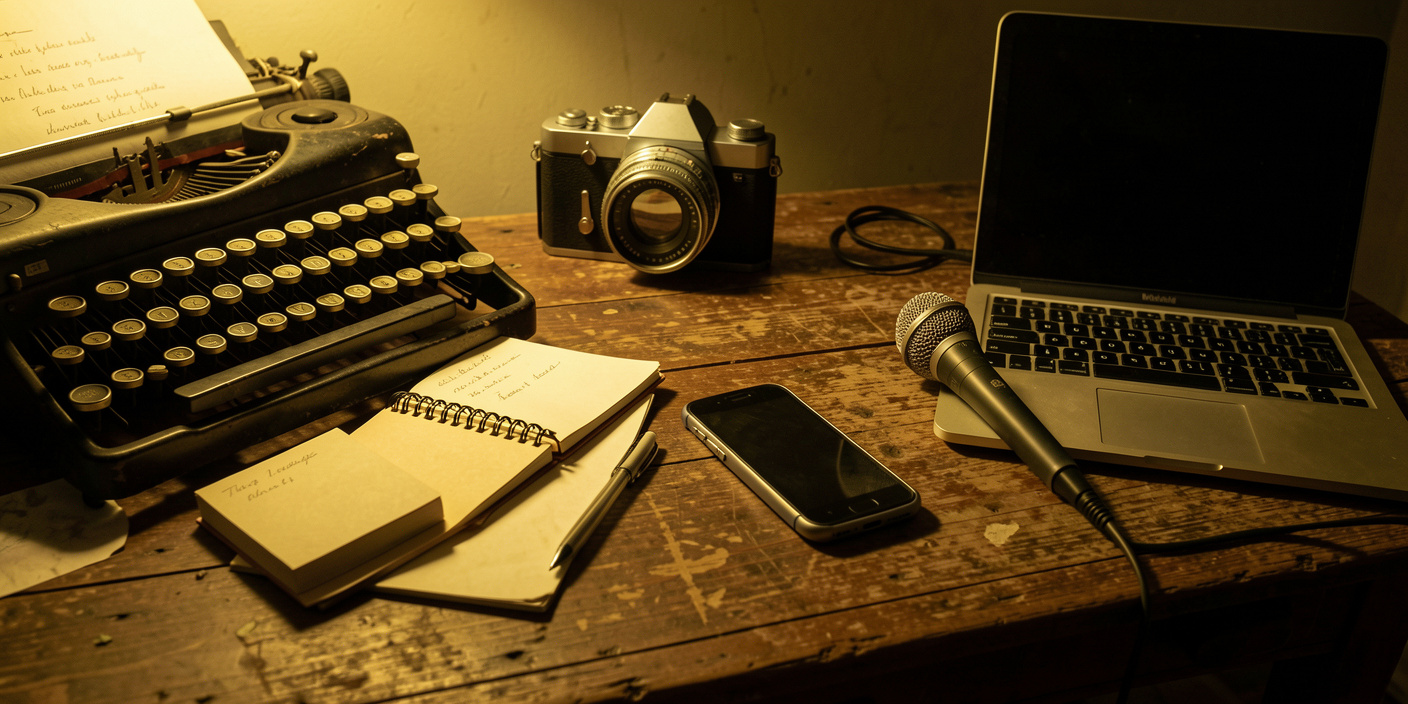 Ilustrasi tulisan Hari Pers Nasional. (Foto: Freepik/AI Image Generator)